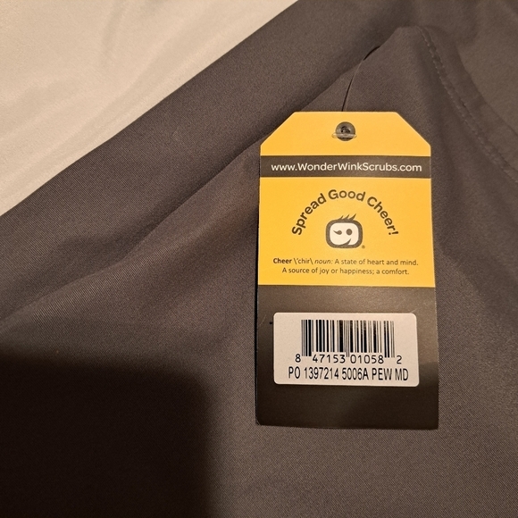 Wonder Wink women's or men's size medium pewter NWT scrub pants - Picture 4 of 8